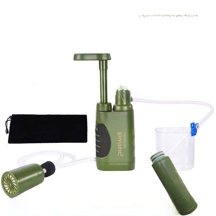 户外净水器野营户外便携式多层过滤泵过滤应急生存用品