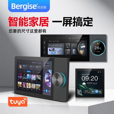 涂鸦智能4寸6寸7寸8寸10寸12寸多功能中控屏语音面板背景音乐主机