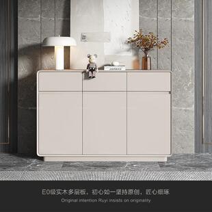 实木入户客厅玄关柜隔断柜 意式 极简鞋 柜简约家用门口新款 2024爆款
