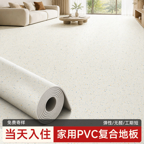 防水加厚耐磨PVC实心塑胶地板革水泥地面铺垫室内家用无甲醛地胶