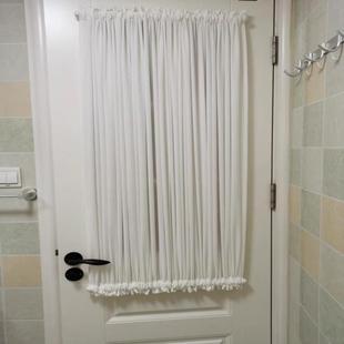 绷纱帘防水防油污免打孔百褶魔术贴法式蓬纱帘硼砂帘玻璃门遮挡帘