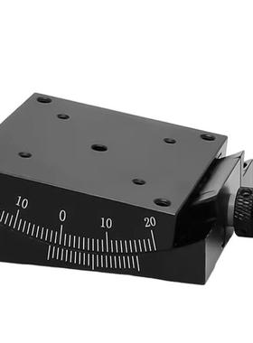 包邮手动测角仪角位台X轴 GFSG60燕尾槽涡轮蜗杆倾斜摆动角度滑台