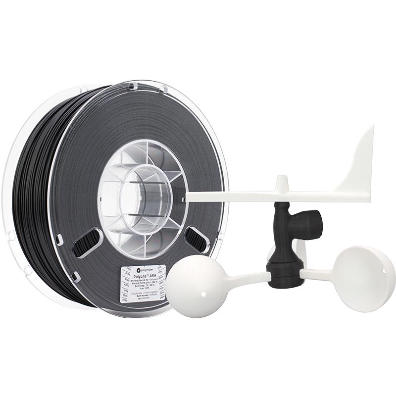 PolyLite 3D打印耗材ASA高韧性耐候耐热性抗紫外线 1.75mm和2.85m