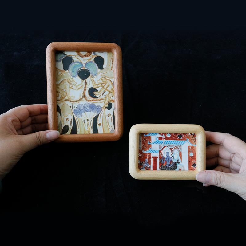 迷你小摆台照片打印定制装裱5寸实木照片框4寸儿童diy宝宝3寸相框