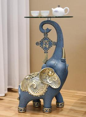 大象摆饰落地客厅转角家居装饰品电视柜茶几大型新中式沙发旁礼物