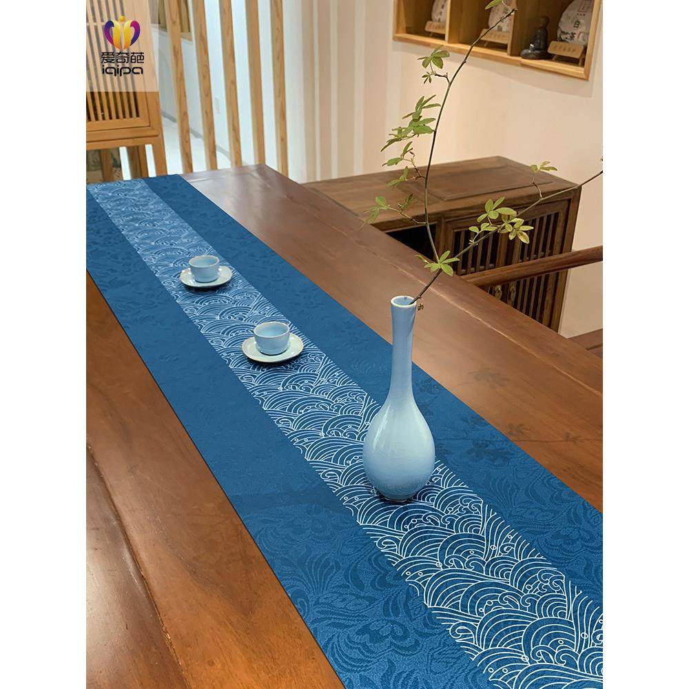 水纹中式禅意桌旗高端防水茶席垫子茶桌茶台茶旗垫布桌布布艺茶布,居家布艺,桌旗,淘宝优惠券,粉丝福利购,淘宝优惠卷