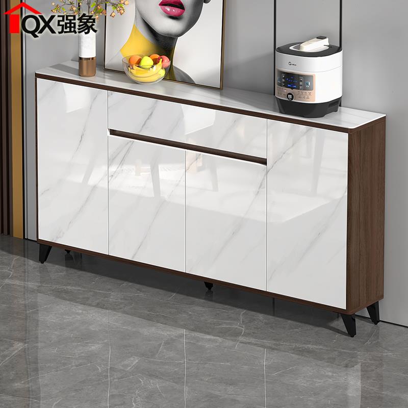 25CM薄款岩板餐边柜现代简约轻奢窄柜厨房储物边柜靠墙小户型G152