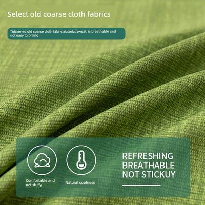 蒙塔古旧粗布加厚床单单张宿舍学生单张棉麻加厚被子枕套三件套