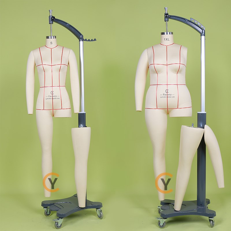 国际女装立体剪裁人台希音S码服装打版设计1XL码立裁人台模特道具