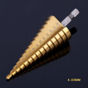 宝塔钻头多用螺旋阶梯塔型扩孔器不锈钢铁铝板金属打孔开孔器钻头