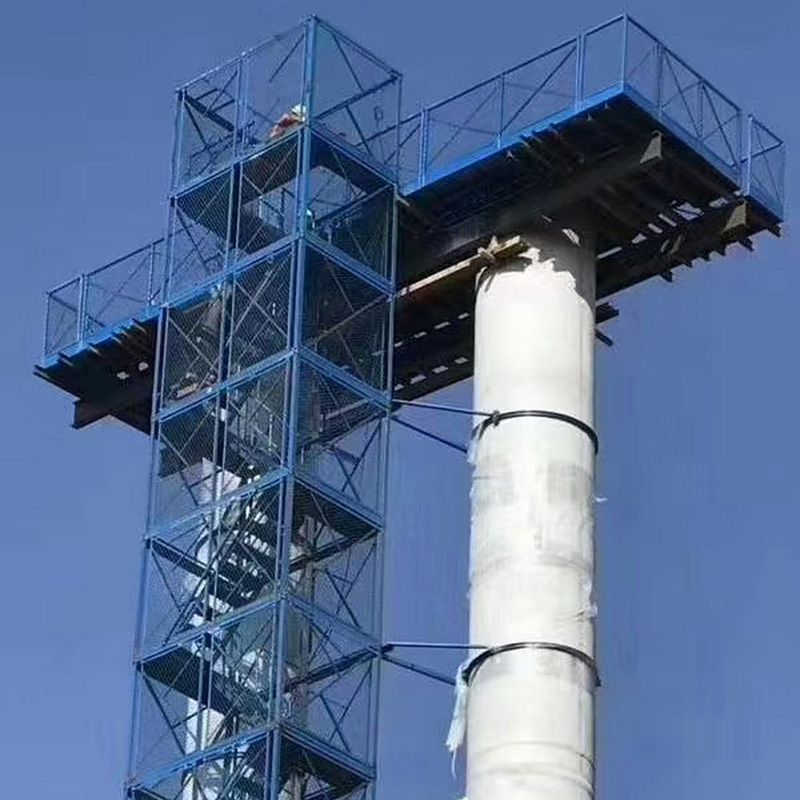 盖梁施工平台圆墩柱施工操作平台盖粱平台Z字型安全梯笼
