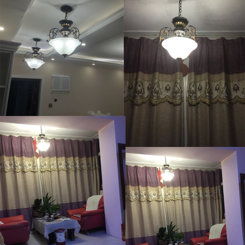 美式简约阳台过道半吸顶灯led铁艺玄关入户门厅欧式复古走廊吊灯