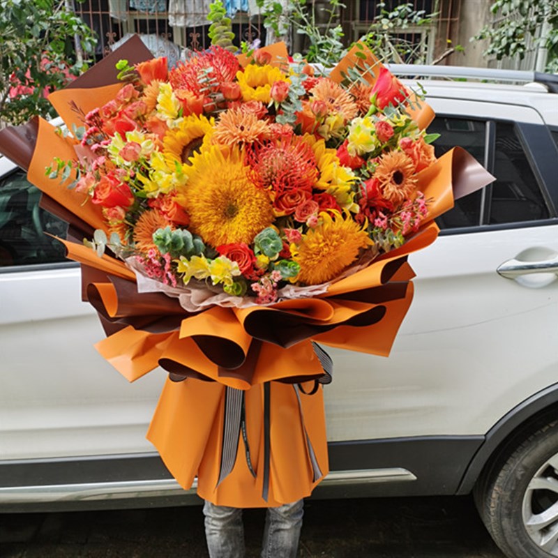 韩式花武汉鲜花同城速递硚口武昌洪山江岸江汉阳花店生日送花