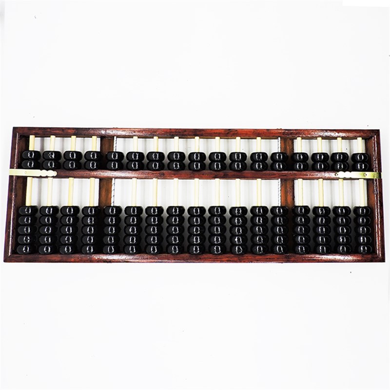 红17行仿古老式算盘 招财生财 大号算盘 硬木红老款算盘 木制算盘