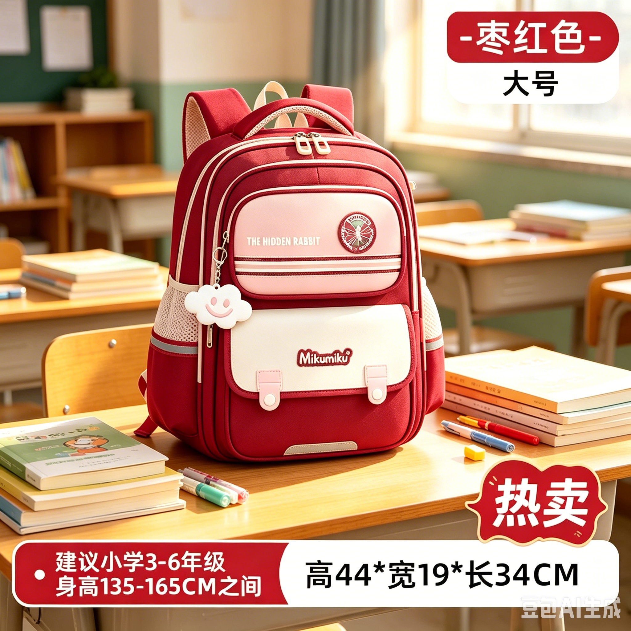 防驼背小学生书包儿童一三六年级男女孩2026年新款护脊背包双肩包