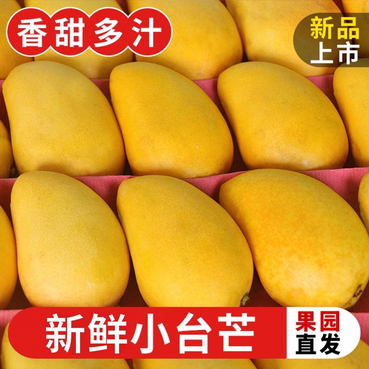 广西小台芒9斤芒果新鲜小台农芒果水果当季整箱树熟农家芒5斤图片