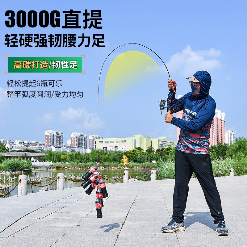 黄竹鲫新手微物路亚竿实心杆稍ul超软溪流马口快调弹射全套装