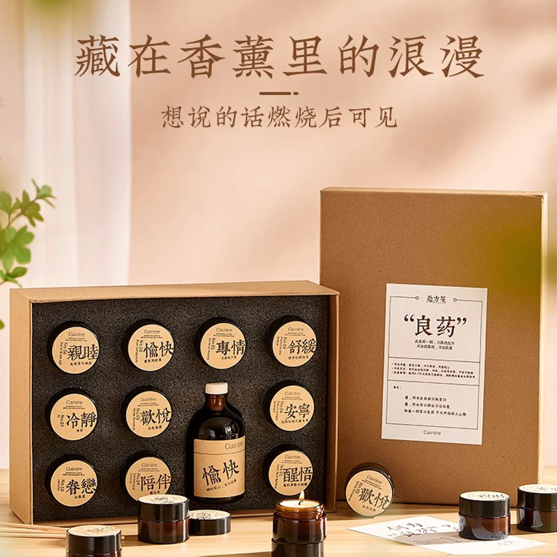 礼盒装高级感持久香氛良方系列