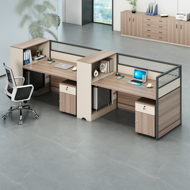 财务桌员工位简约现代单人2/4/6人位屏风挡板办公桌办公室职员桌