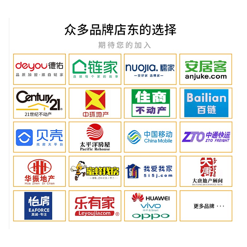 德佑地产房地产中介前台办公桌加盟店铺定制标准双三人位前台桌椅