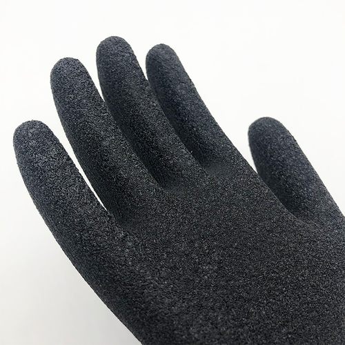 创信L858乳胶发泡劳保手套耐磨工作浸胶防滑工地干活橡胶带胶防护