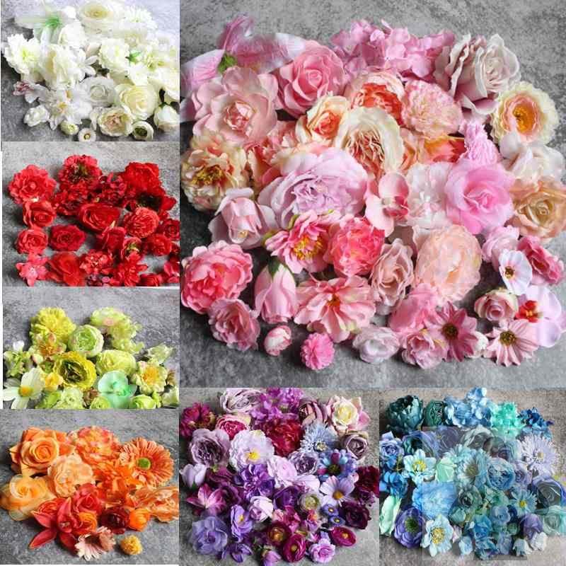 簪花材料包diy仿真花头假花DIY服装饰品配件草帽装饰婚庆拍照道具