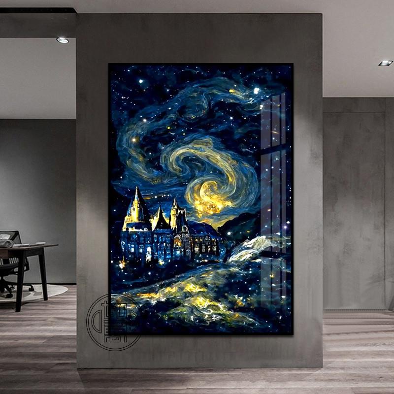 梵高星空钻石画2025新款世界名画贴钻十字绣全钻高级感砖石贴画