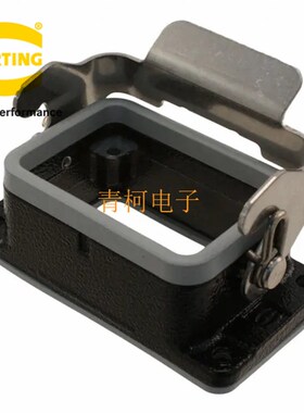 HARTING 哈丁重载连接器 09370060301 H6B-MBK-1L/S耐腐蚀黑色