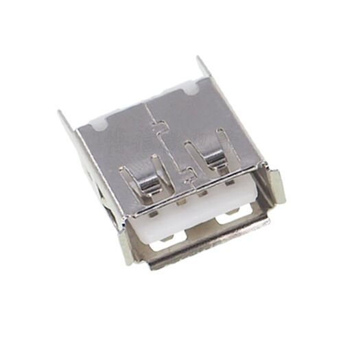 13.7 直脚立式有边无边  USB插座 A母 AF180度 USB母座 A型13.7mm
