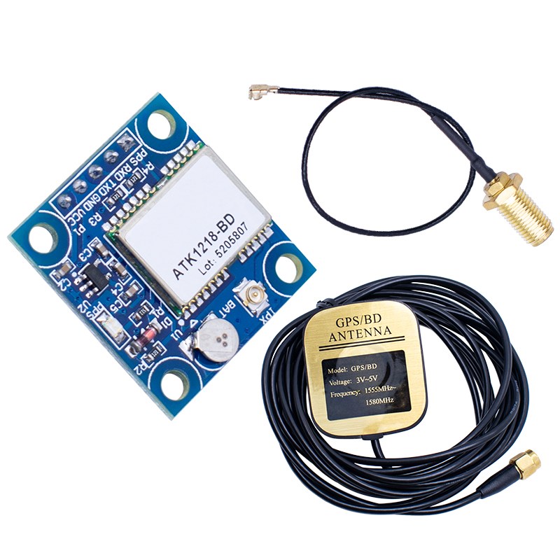 带天线】GPS+北斗双定位模块ATK1218-BD ATK-S1216双模