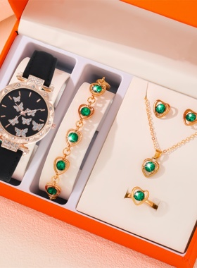 简约可调节合金项链女朋友圣诞节礼物礼盒装小众ins风蝴蝶锁骨链