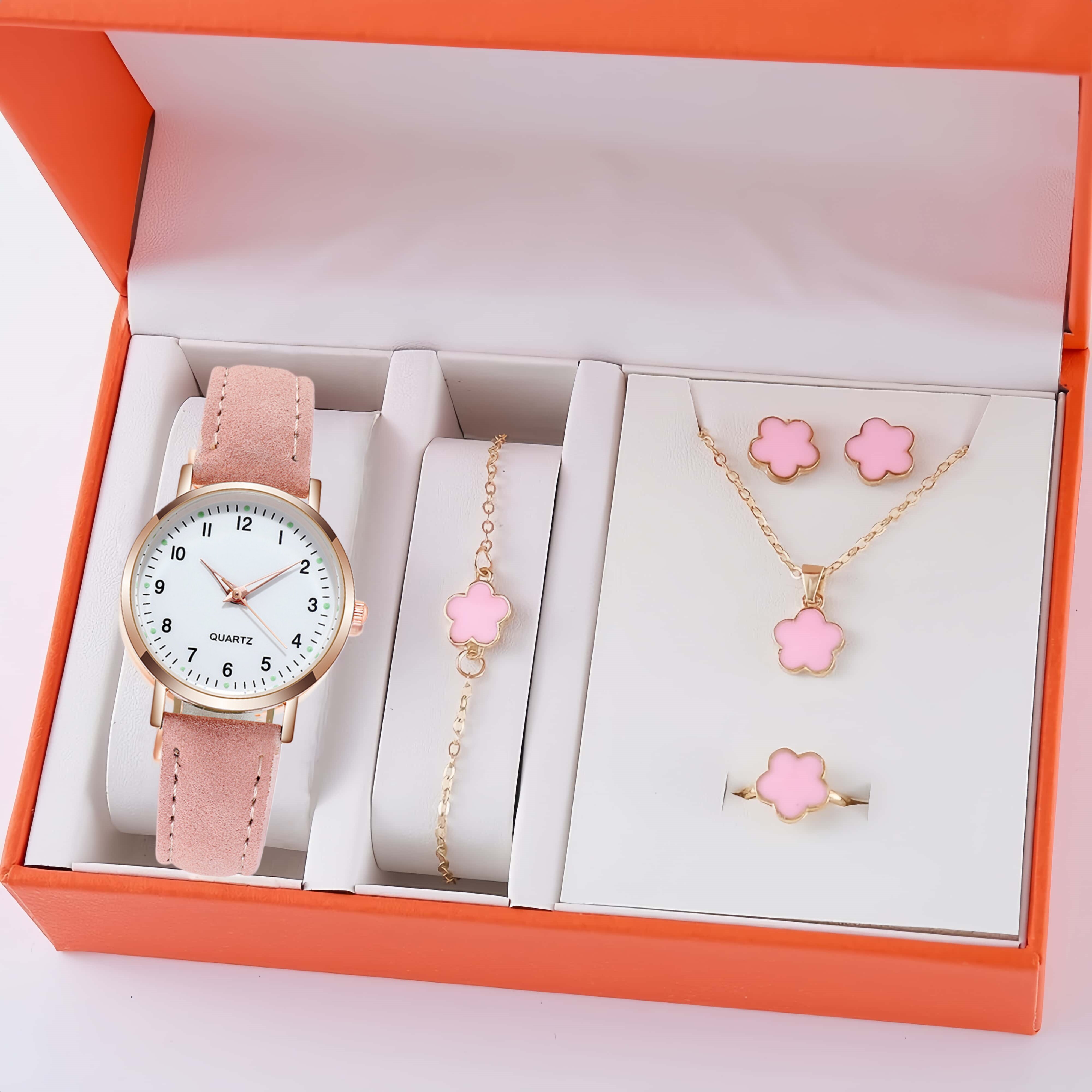 2026年新款蝴蝶饰品五件套礼盒装圣诞节生日礼物送女朋友20到30岁