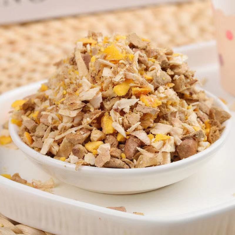 猫零食冻干混合碎鸡胸肉碎磷虾健康营养狗零食拌粮冻干碎猫粮狗粮