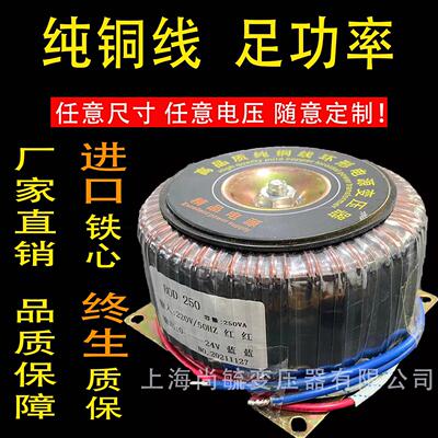 厂家 定做 BOD350 350W 纯铜线 足功率 干式 工频电源 环形变压器