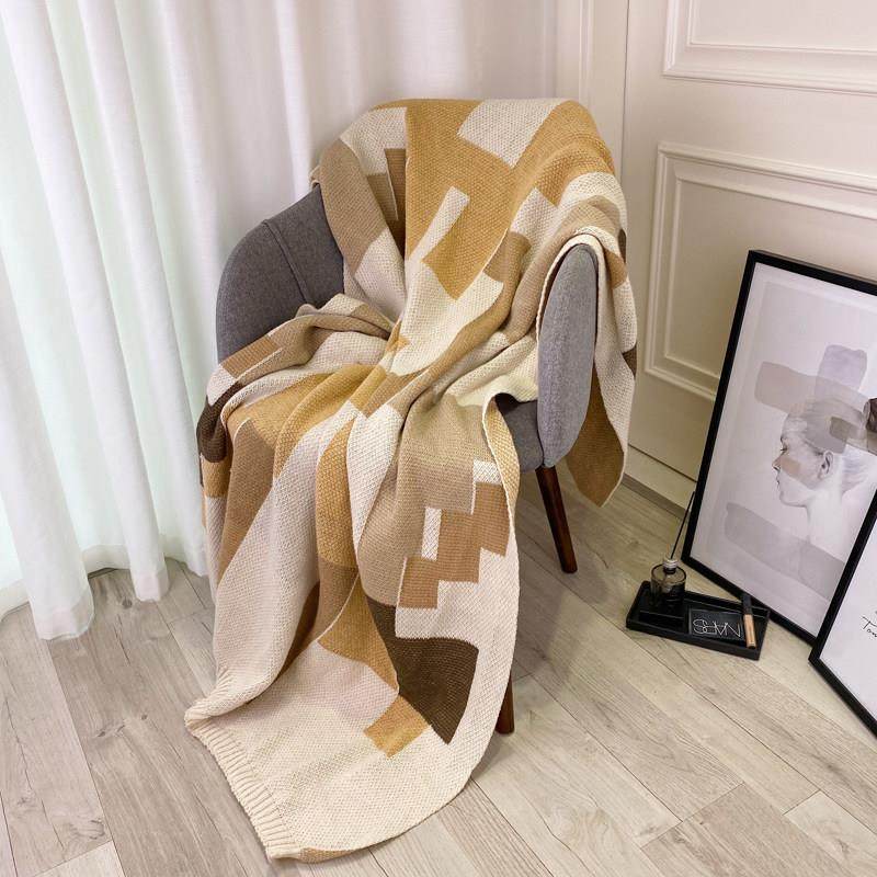 沙发毯盖毯办公室午睡毯毛巾被薄款针织毯午休毯客厅毛毯单人毯子