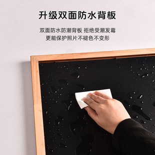 家用老式木头相框大尺寸怀旧空框年代老照片多张存放展示框