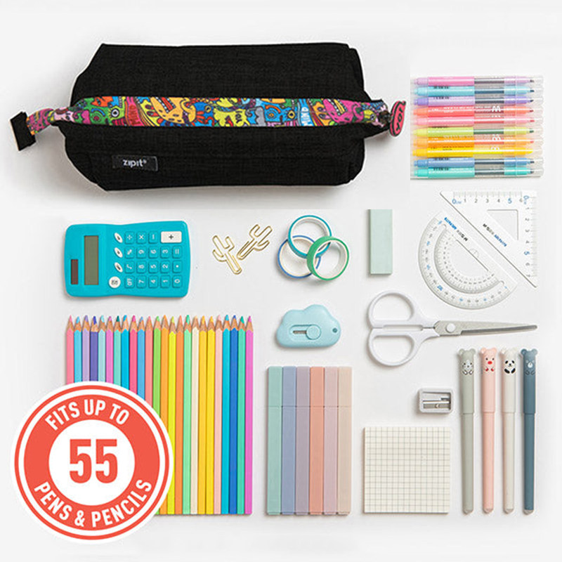 ZII拉链袋对长方形托盘式大容量文具盒风中生新年,文具电教/文化用品/商务用品,文具盒,淘宝优惠券,粉丝福利购,淘宝优惠卷