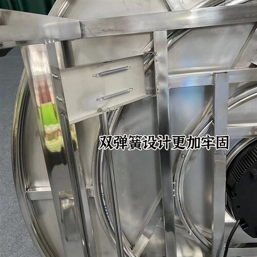 内摺叠现代圆餐桌摺叠桌火锅桌带转盘酒席饭店