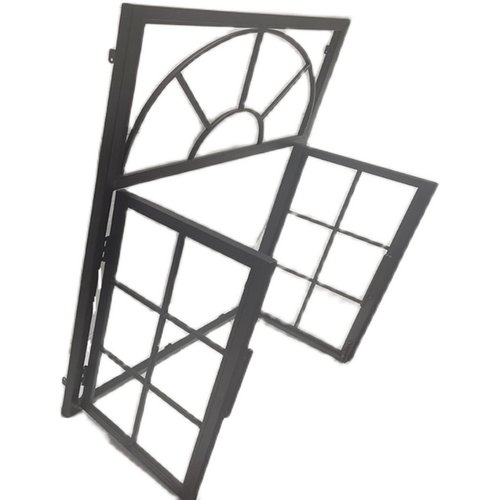 新款铁窗户铁艺客厅隔断窗墙壁假窗装饰落地门窗墙上平窗子定制