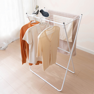 折叠晾衣架落地阳台室内家用小型凉衣架挂杆卧室飘窗晒衣架子
