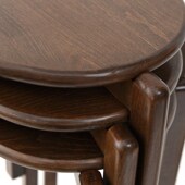 实木圆木板凳叠放小客厅矮凳餐桌凳梳妆凳