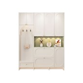 凳翻斗玄关柜极窄入户到顶门厅柜 柜挂衣架一体换鞋 法式 入户超鞋