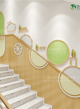幼儿园面环创大厅走廊风格毛毡雪弗板装饰