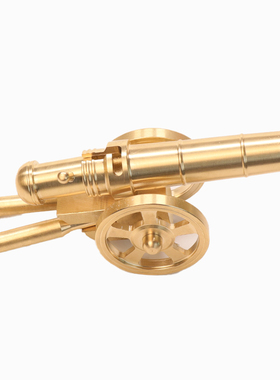 纯黄铜意大利炮家居迷你大炮办公室创意模型潮玩礼品