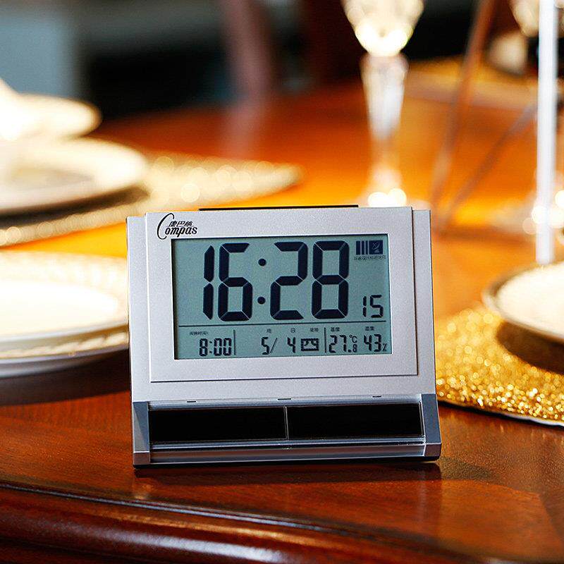 康巴斯闹钟静音床头电子闹钟夜光闹钟创意时尚学生闹钟智能收音机