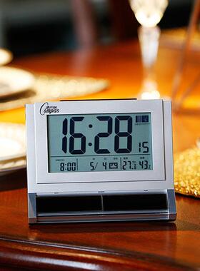 康巴斯闹钟静音床头电子闹钟夜光闹钟创意时尚学生闹钟智能收音机