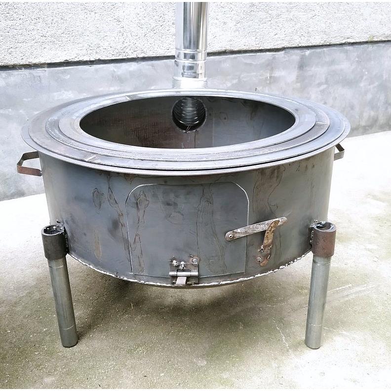 铁锅炖柴火灶大铁锅烧烤野炊新款烧柴节能柴禾炉夏令营家用取暖炉