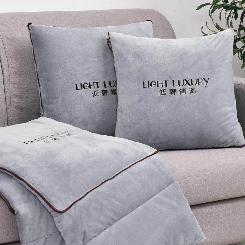 抱枕被子两用汽车毛毯小枕头车内毯子车载车用二合一高档靠枕折叠