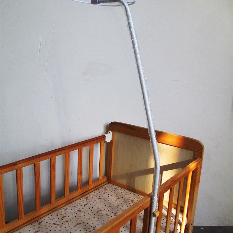 婴儿床蚊帐支架杆配件新生儿儿童床夹式通用蚊帐带支架宝宝蚊帐罩