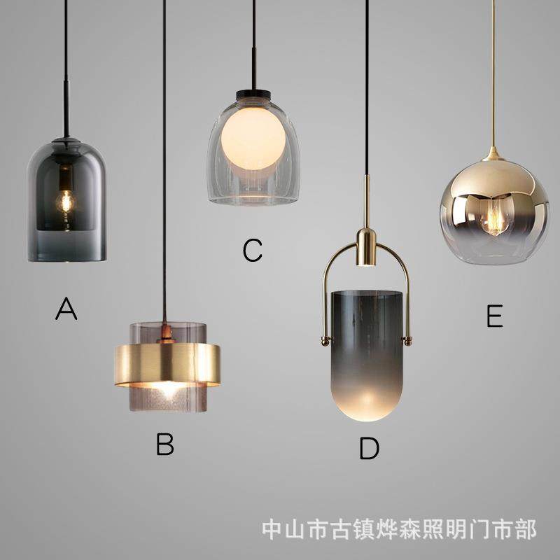 餐厅吊灯单头简约北欧中古风奶油风卧室床头玻璃吊线灯,机械设备,其他机械设备,淘宝优惠券,粉丝福利购,淘宝优惠卷